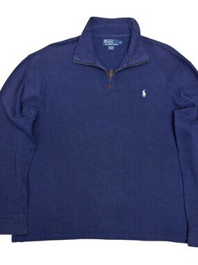 POLO RALPH LAUREN Sweater Quarter Zip Luxury Business Casual Shacket Mens XL
